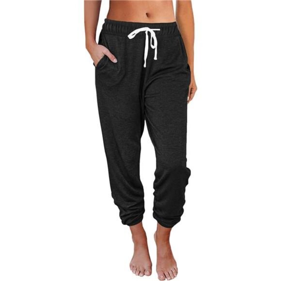 Sweatpants Women with Pockets Lounge Pajama Travel Pants Work Joggers - Picture 1 of 7